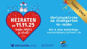 Mehr über den Artikel erfahren Alaaf und Amen! Heute mit Gottes Segen heiraten